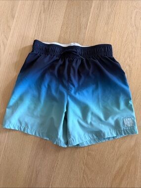 abercrombie kids navy and teal swim shorts Sz 11/12